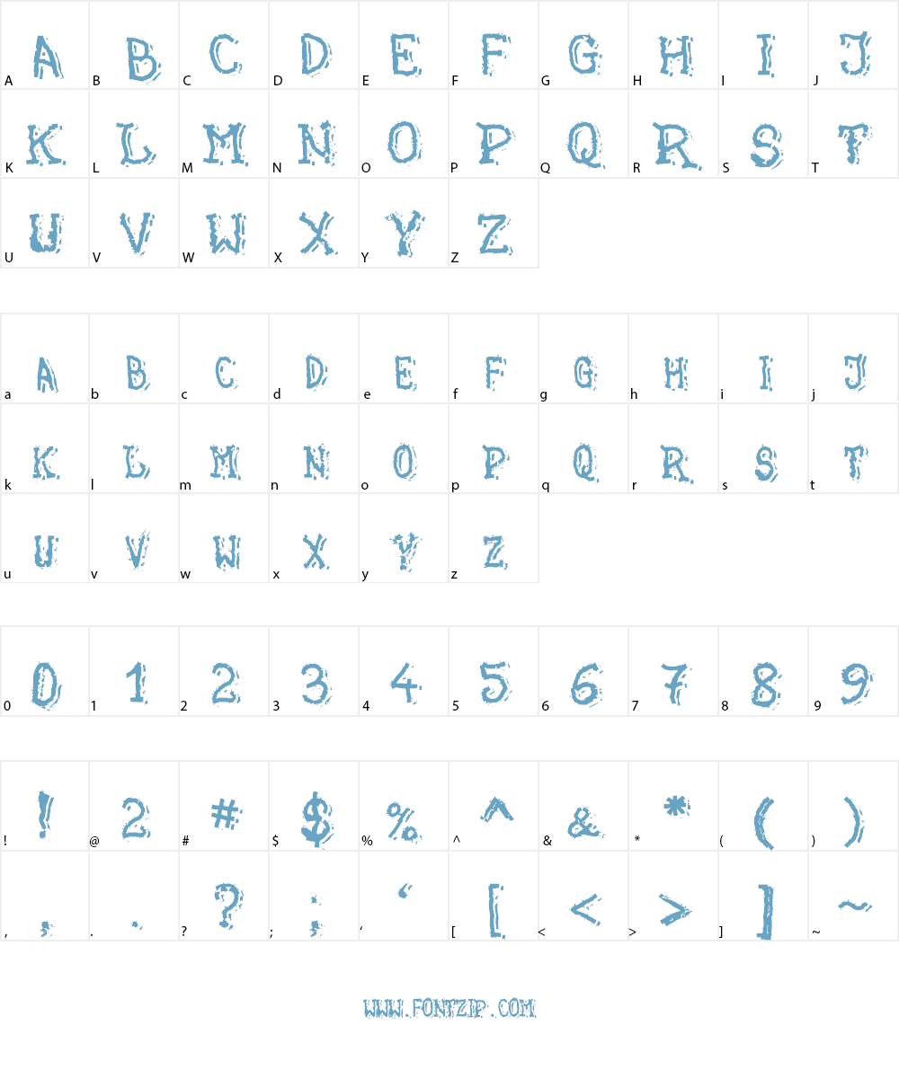 Green Grass Font Character